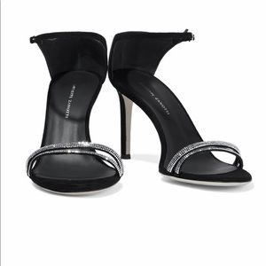 Giuseppe Zanotti Anise Crystal Embellished Suede Heels - NWT and Box